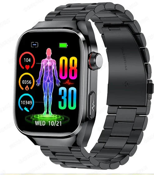 Advanced Health Smartwatch with ECG, Blood Sugar Monitoring, 2.04-Inch AMOLED Display – Waterproof Fitness Tracker 9