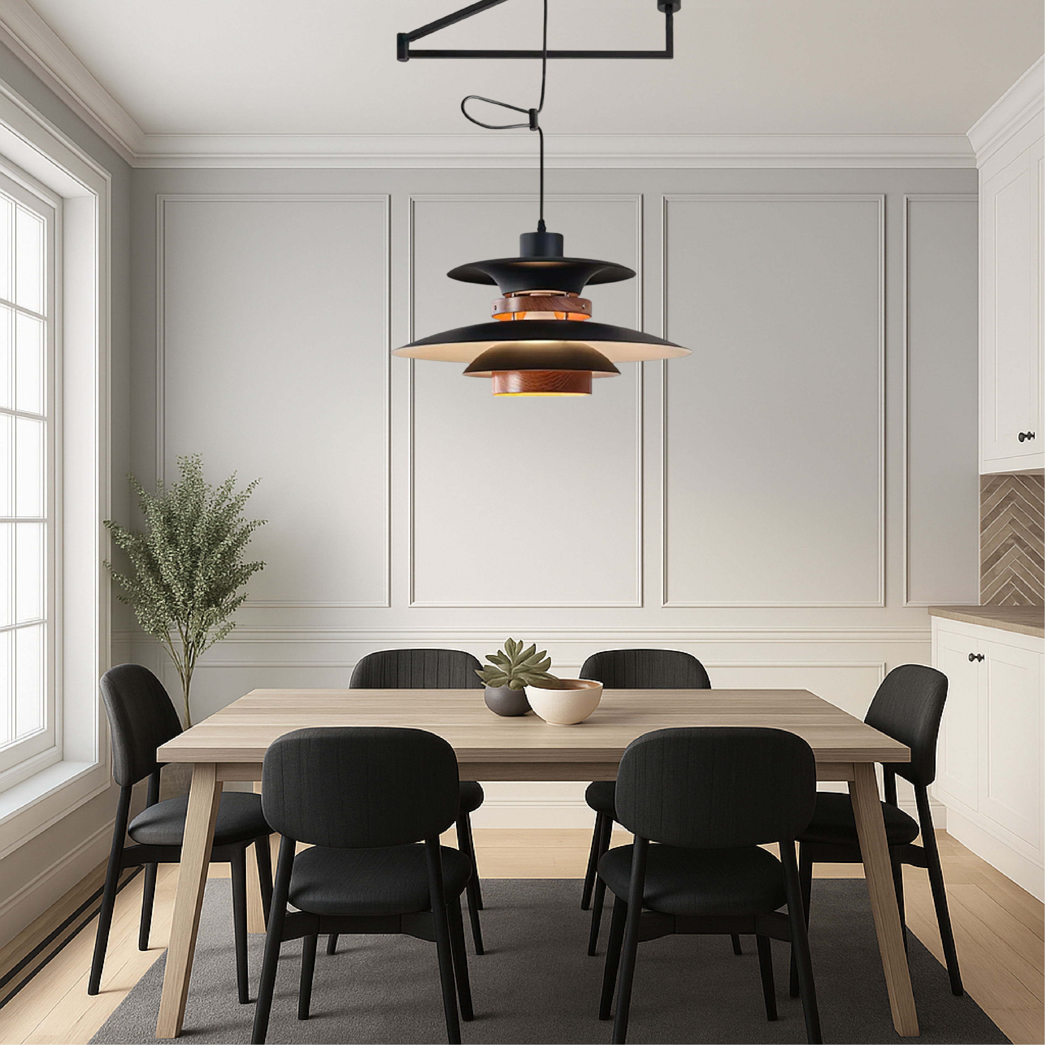 Aeronel | Adjustable Pendant Lamp for Kitchen Counter or Workspace