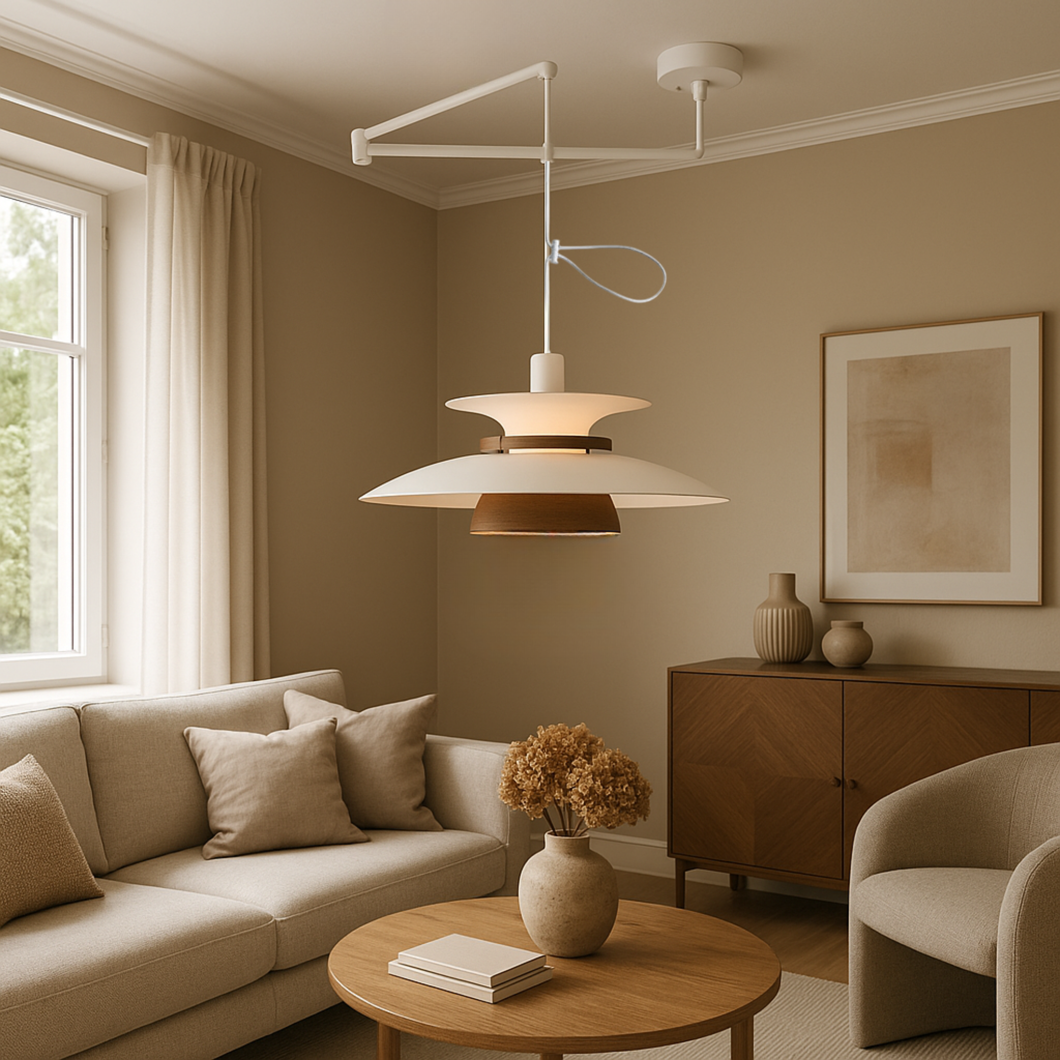 Aeronel | Adjustable Pendant Lamp for Kitchen Counter or Workspace