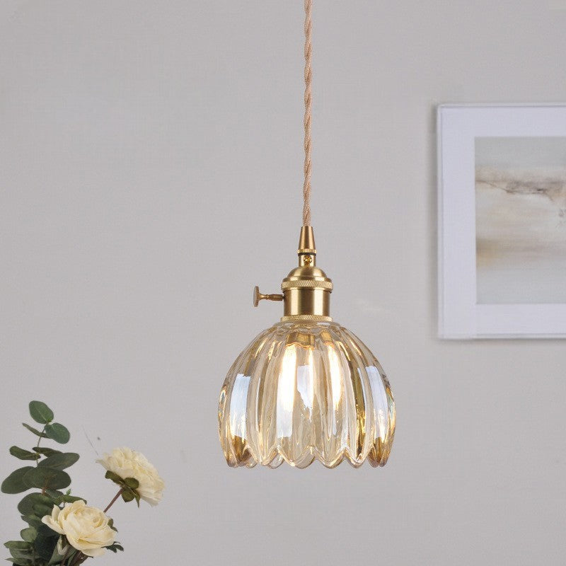 Aeruna | Vintage Style Japanese Glass Pendant Lamp 8