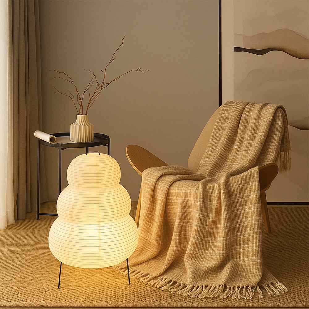 Alvora | Contemporary Rice Paper Table Lamp for Modern Interiors