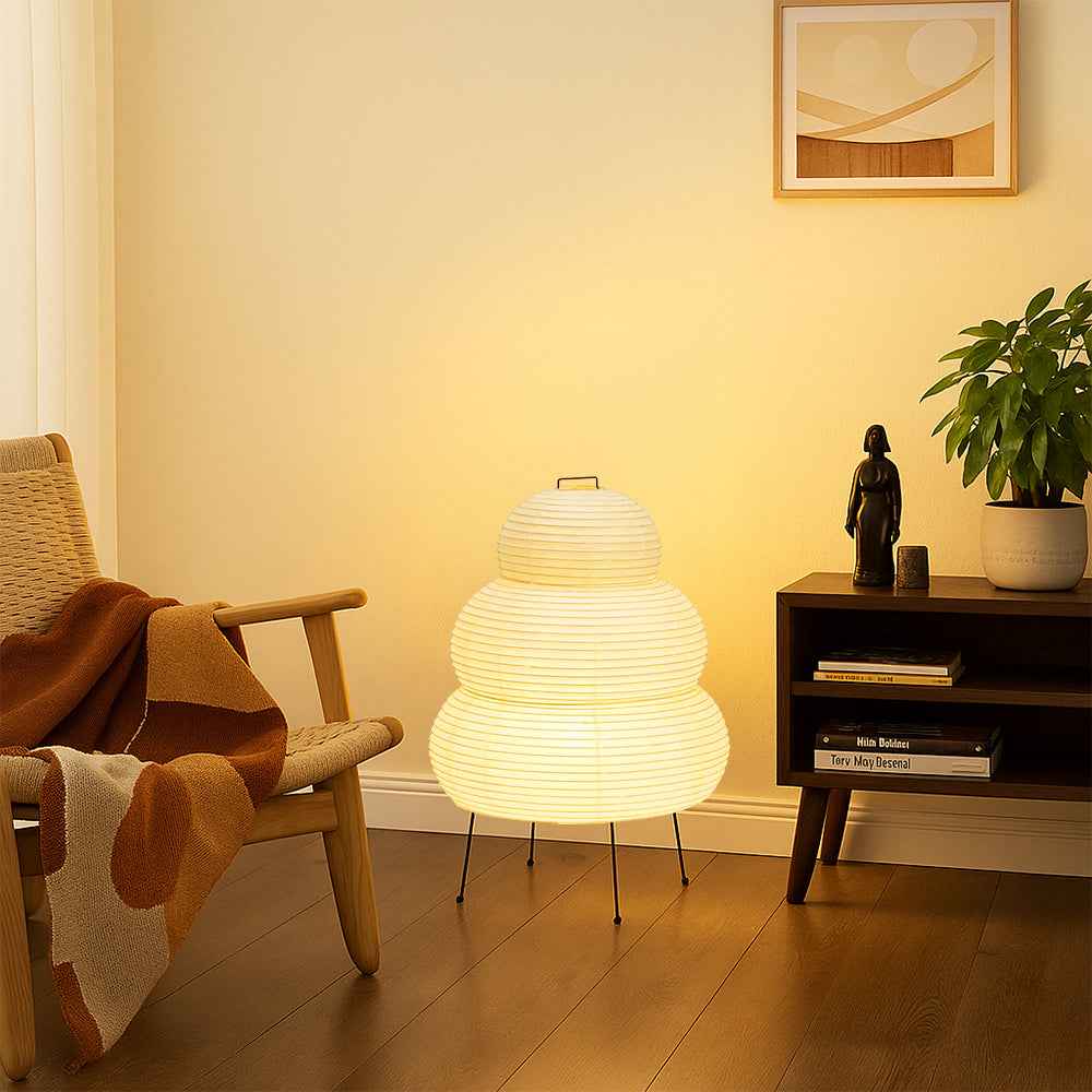 Alvora | Contemporary Rice Paper Table Lamp for Modern Interiors