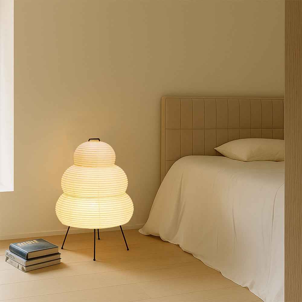 Alvora | Contemporary Rice Paper Table Lamp for Modern Interiors