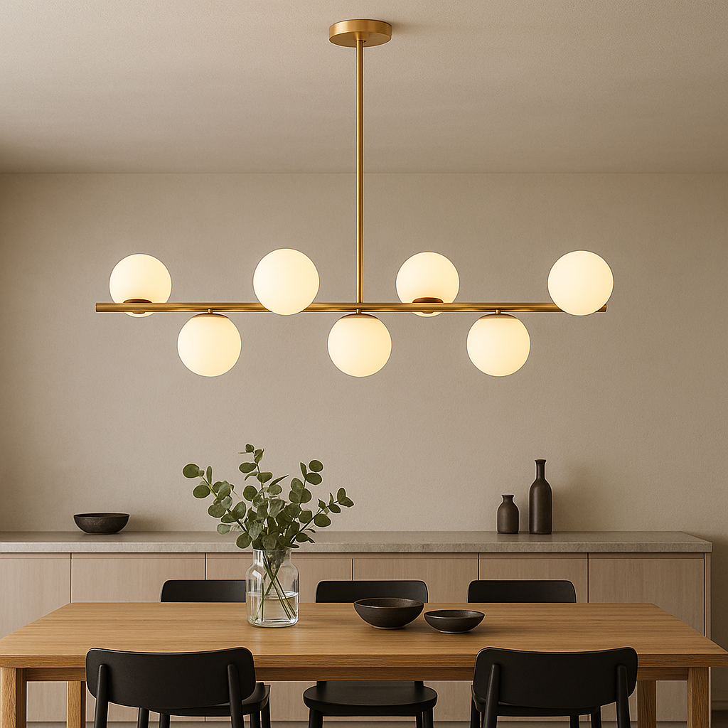 Arvion | Elegant Golden Chandelier Kitchen Table 0