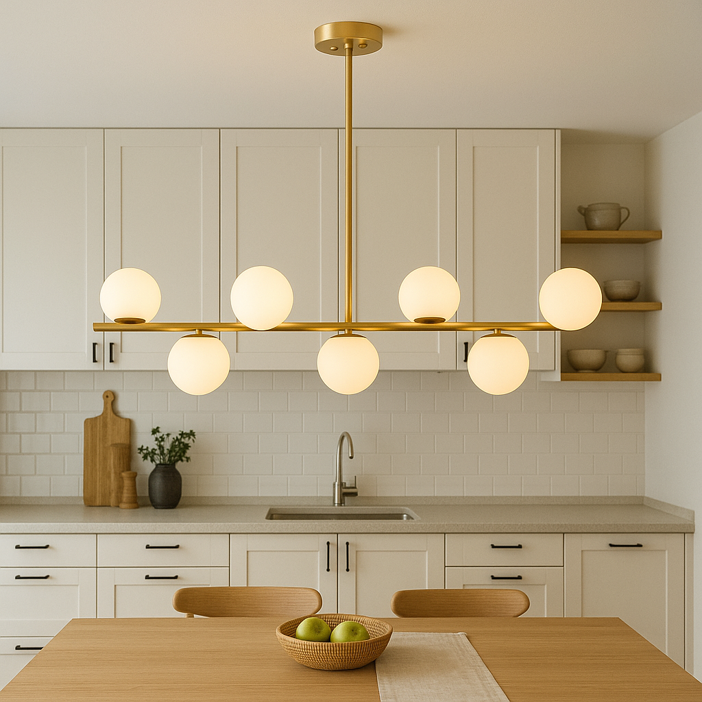 Arvion | Elegant Golden Chandelier Kitchen Table 1