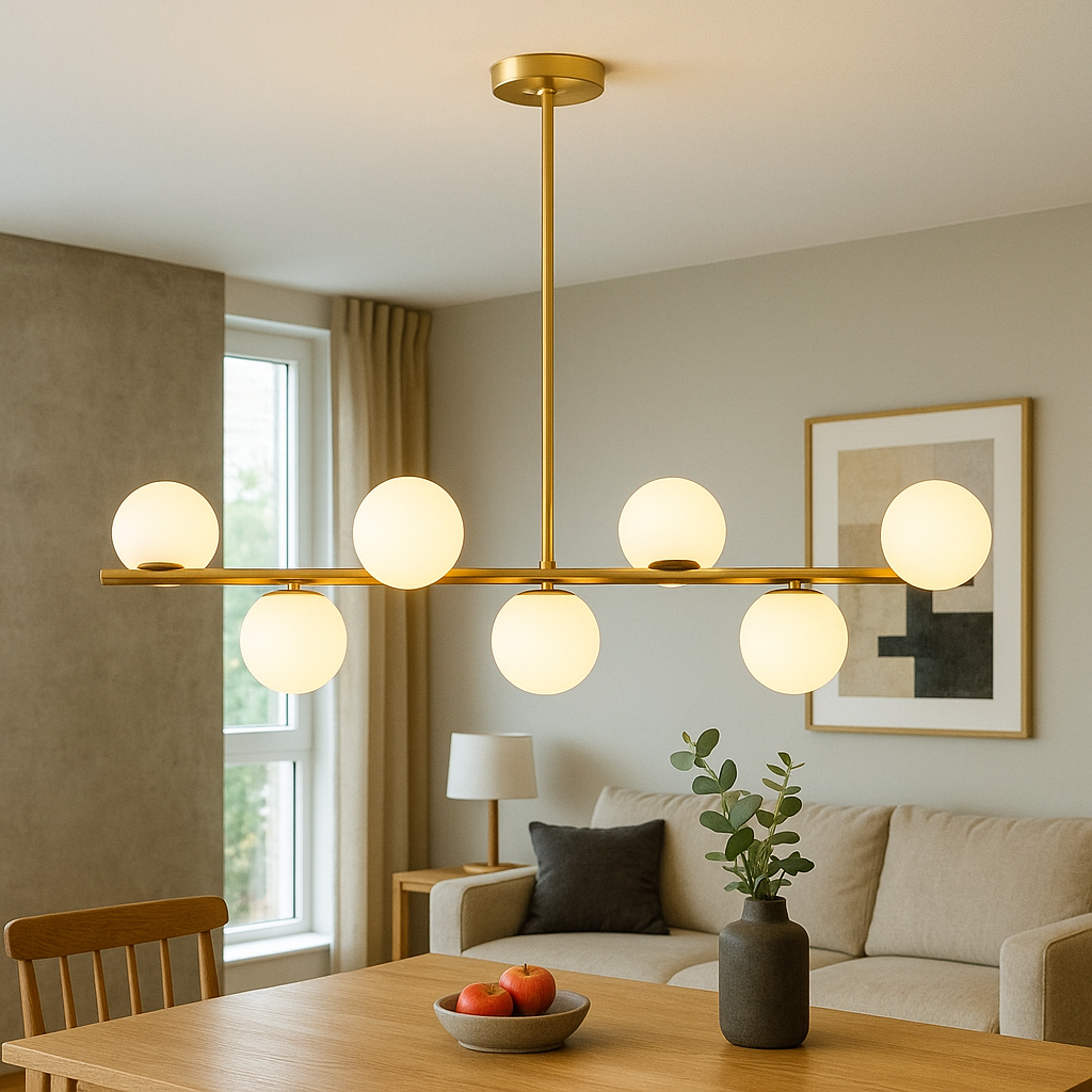 Arvion | Elegant Golden Chandelier Kitchen Table 2