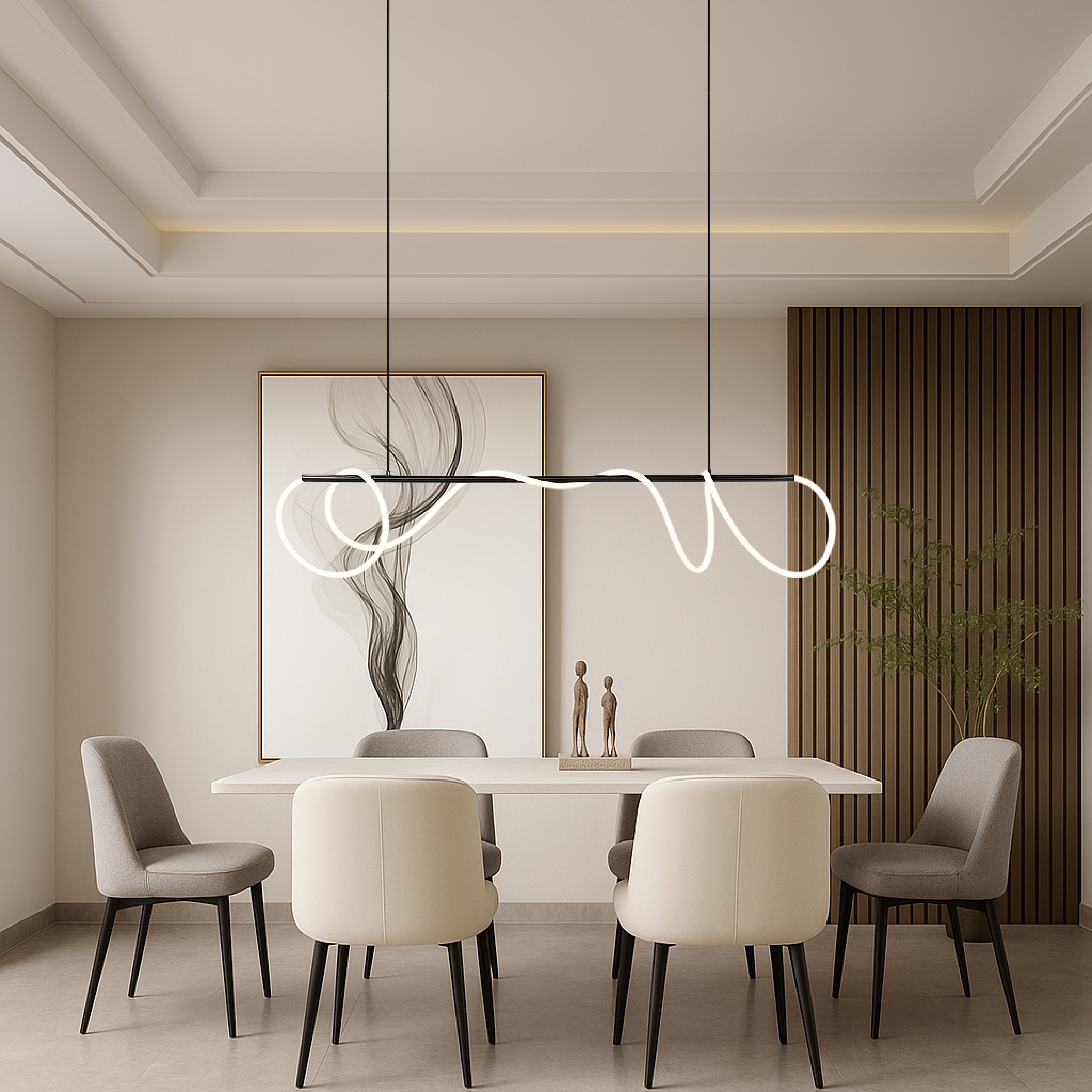 Arvra | Linear Modern Hanging Light for Kitchen Island