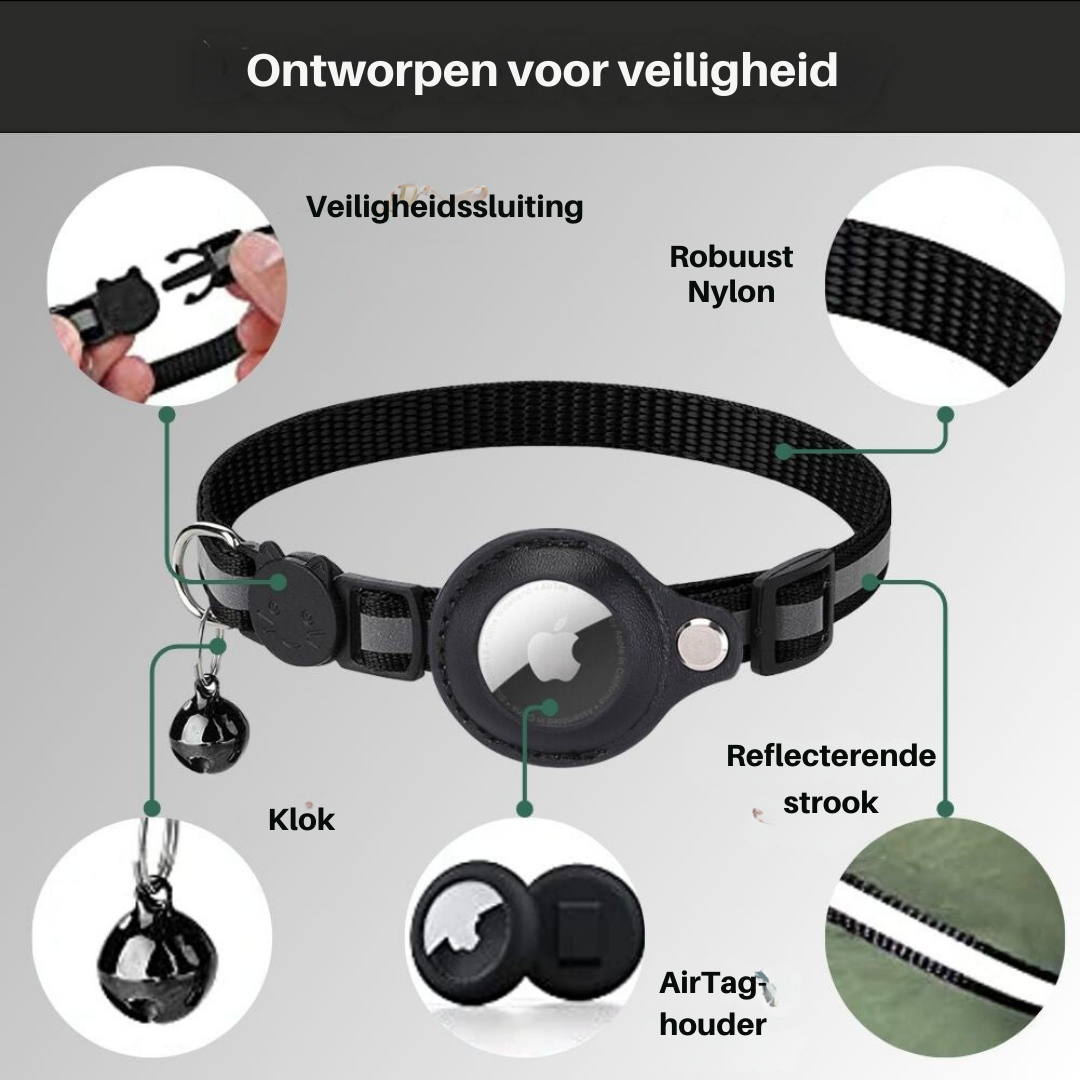 Cat GPS Tracker Collar with Quick Release Closure and Reflective Design for Enhanced Night Visibility 3