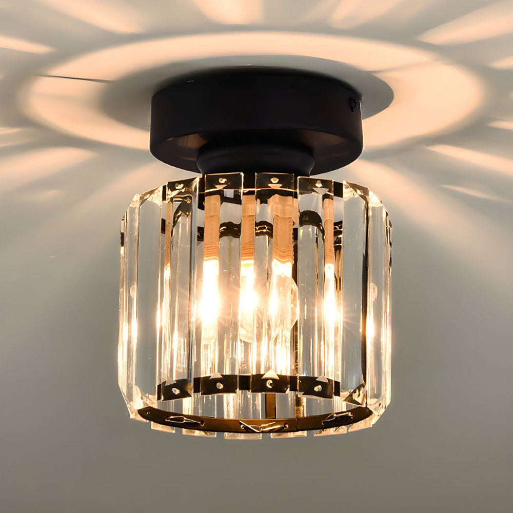 Ceiling Light Crystal Flush Mount Modern Fixture 6