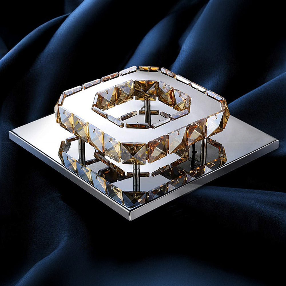 Ceiling Light Crystal LED Modern Flush Fixture 2