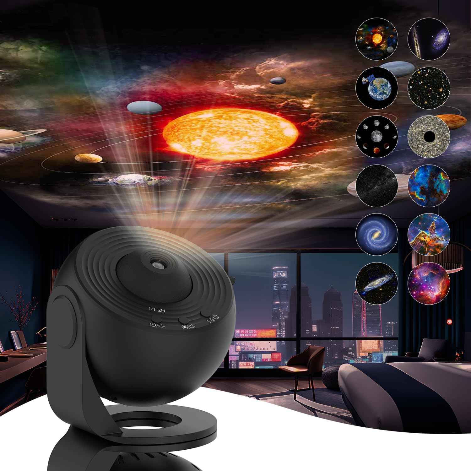 CelestialDream | HD 360° Galaxy Projector Lamp with Dynamic Ambient Effects