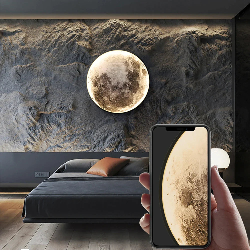 CelestialGlow – LED Moon-Shaped Wall Lamp 0
