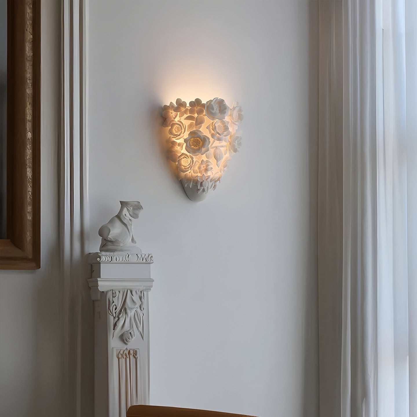 Ceramic Flower Wall Lamp 2
