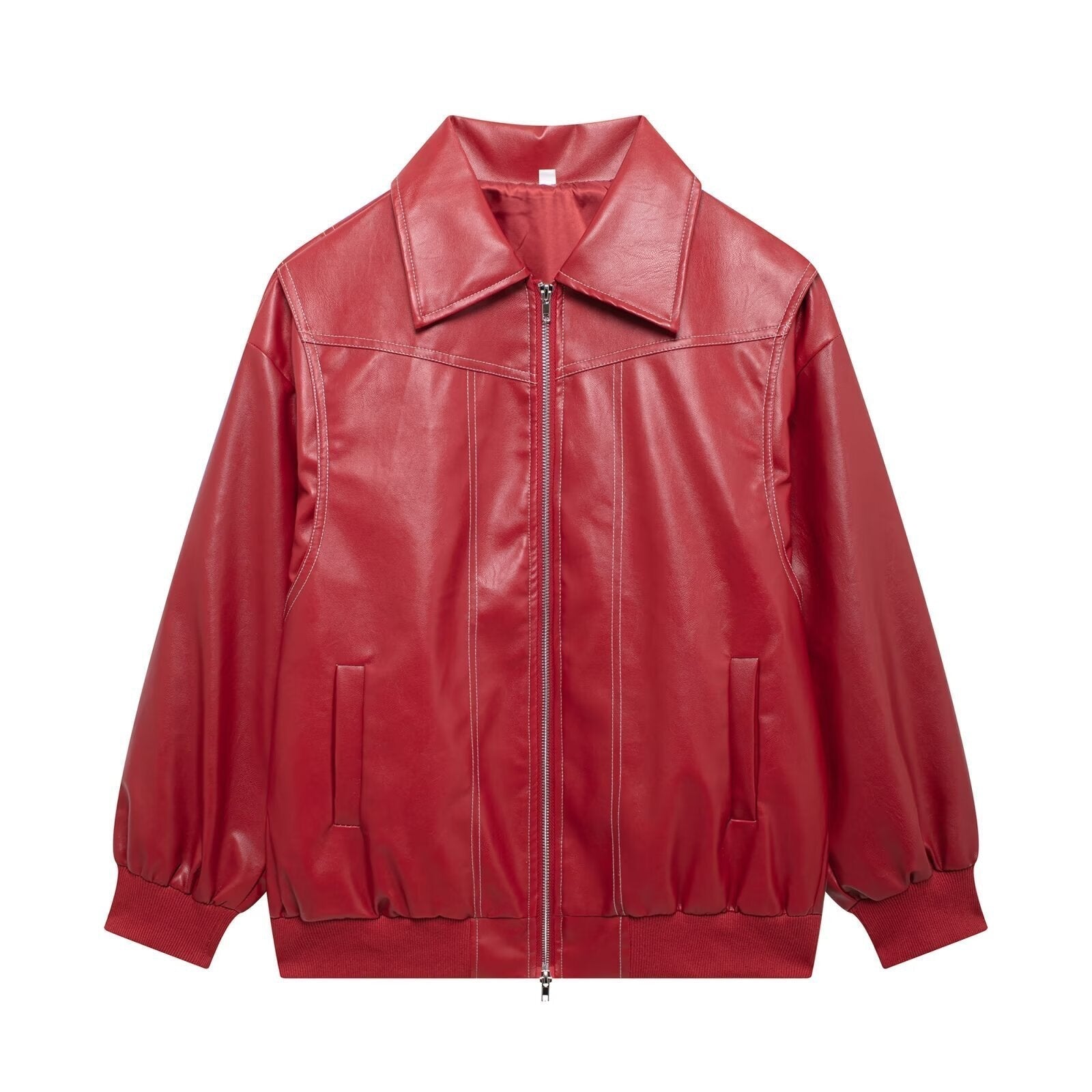 Clarisse | Women's Oversized Leather Winter Jacket 5
