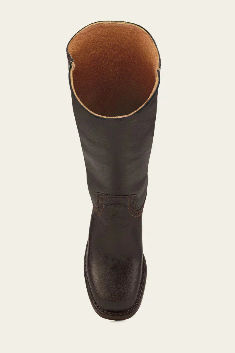 Mia | Elegant Slim Fit Black Leather Boots 8