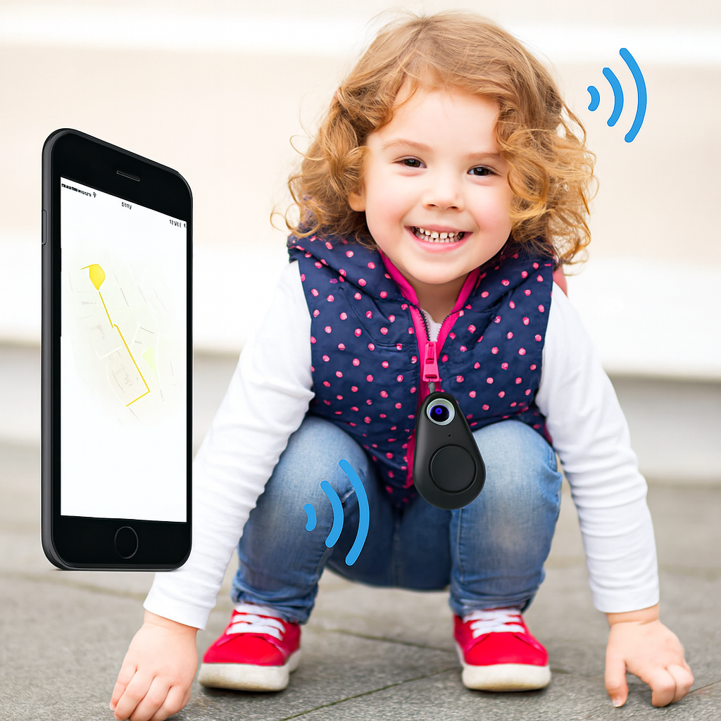 Compact GPS Tracker for Kids – Real-Time Location Updates, Durable Keychain Design 3
