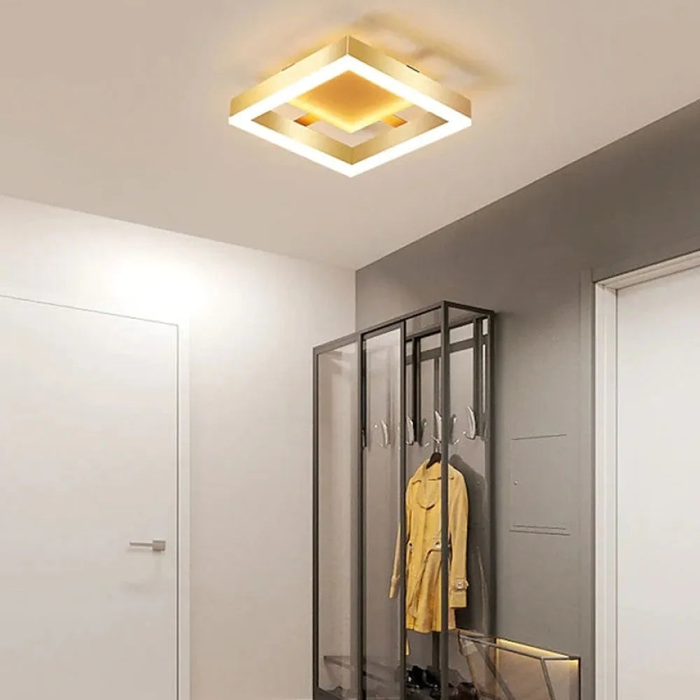 Contemporary Gold LED Flush Mount Ceiling Lights 2