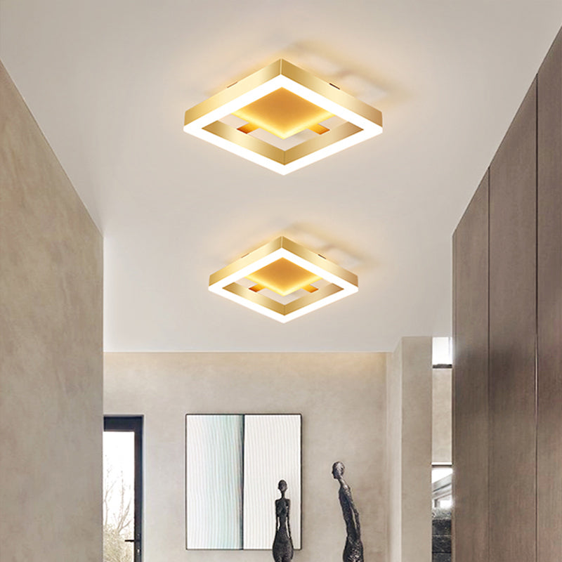 Contemporary Gold LED Flush Mount Ceiling Lights 3