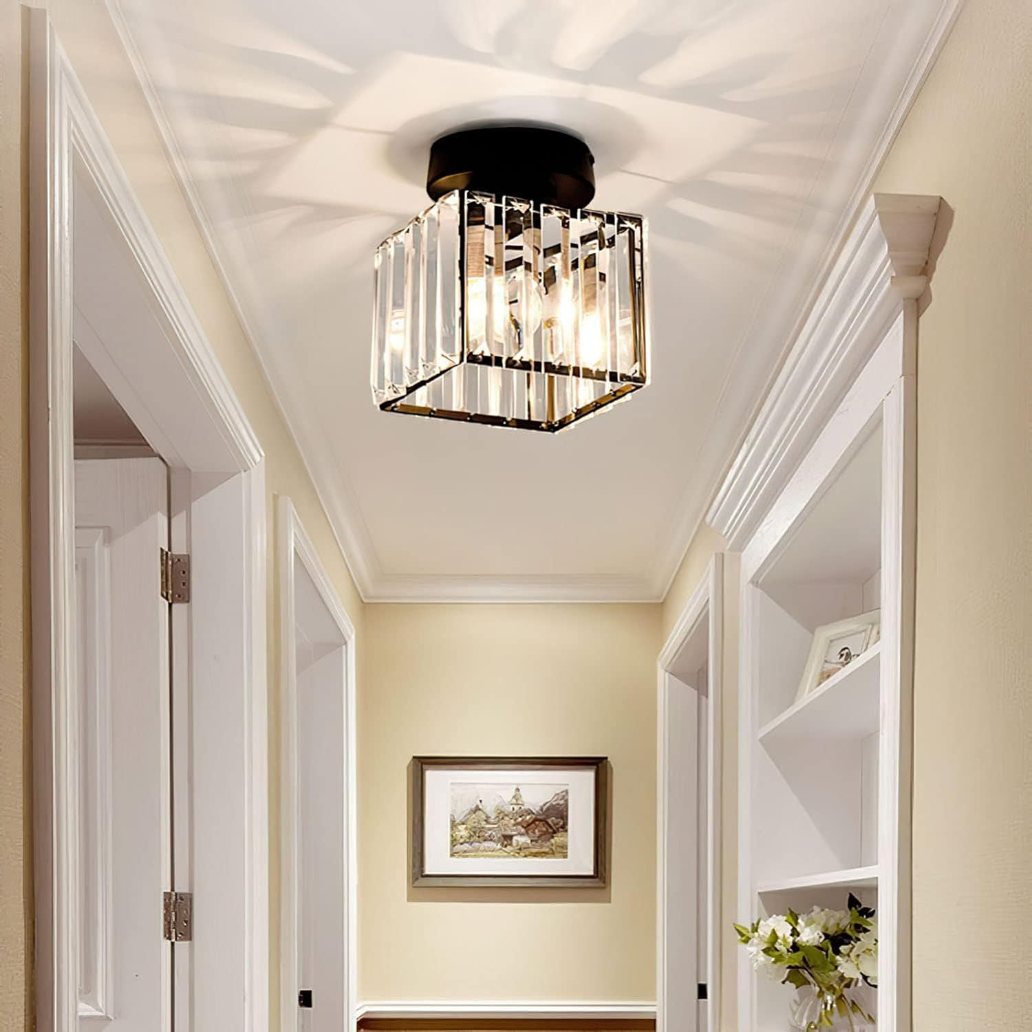 Crystal Glass Ceiling Light for Modern Interiors 2