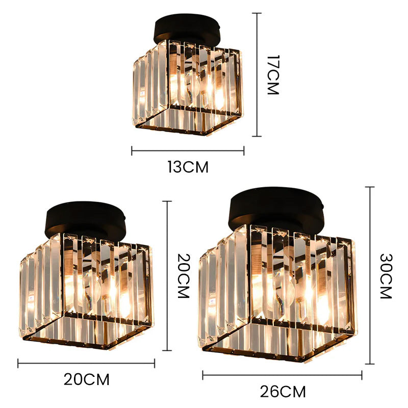 Crystal Glass Ceiling Light for Modern Interiors 4