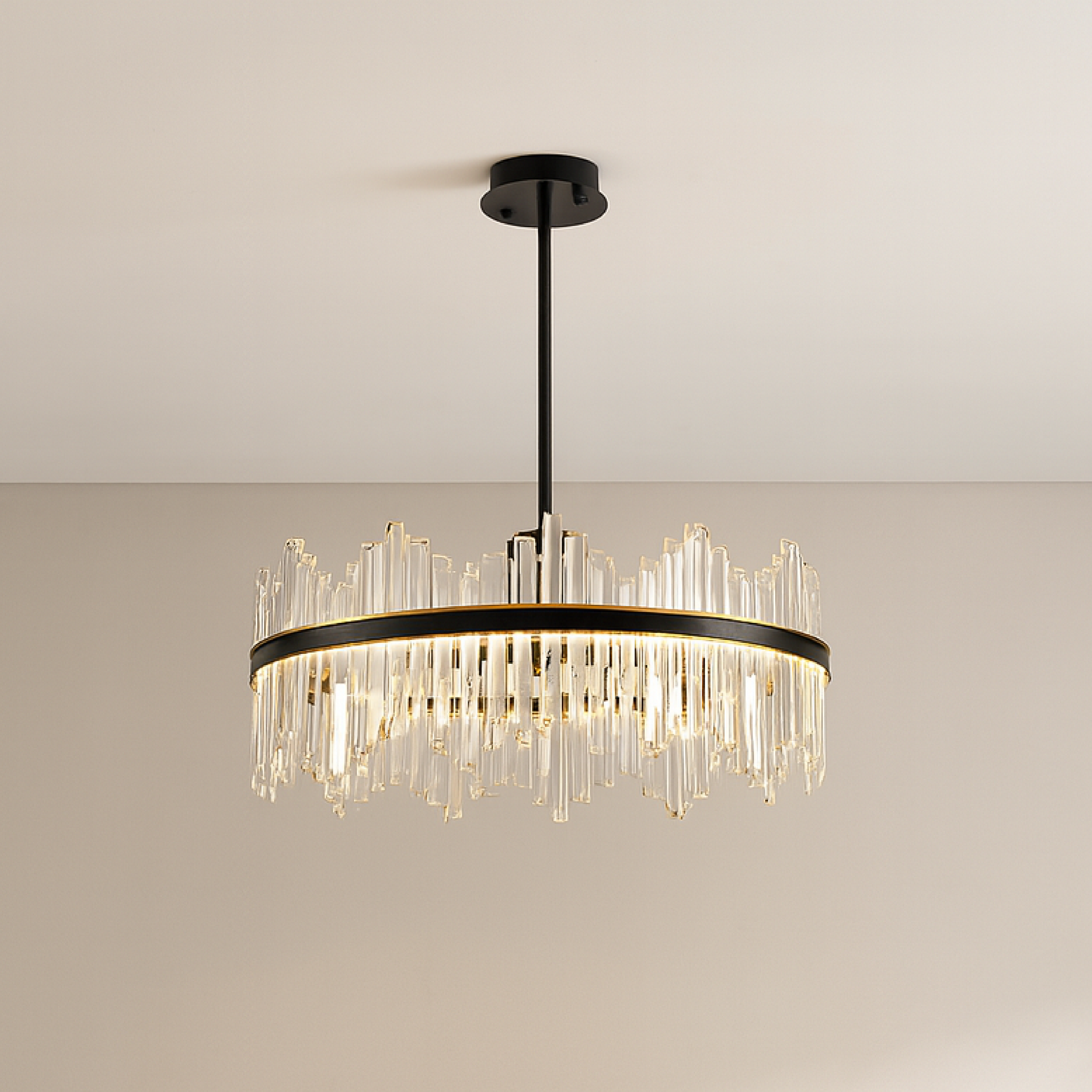 Crystal black chandelier Terri 5