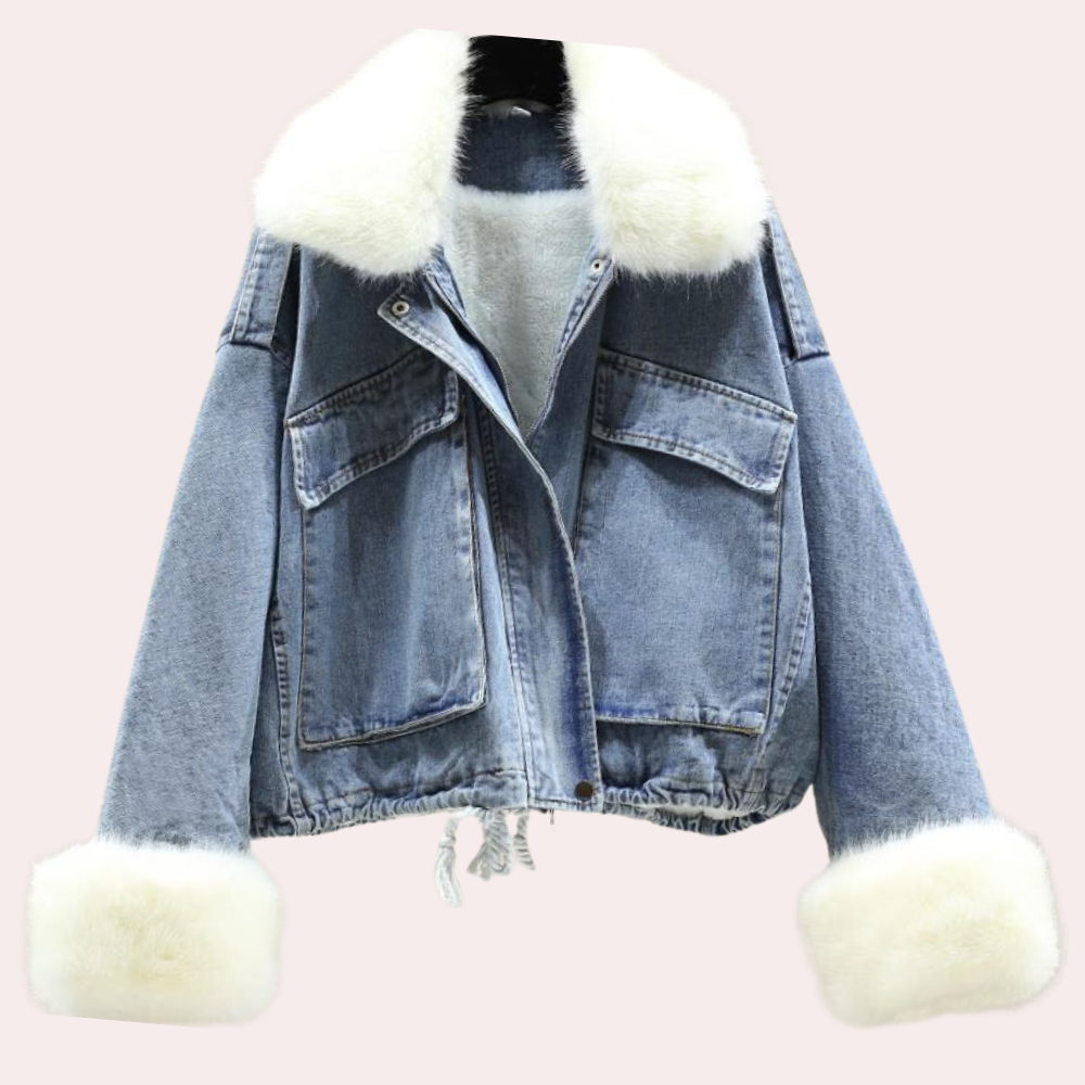 Delilah | Women's Modern Denim Down Winter Jacket 2