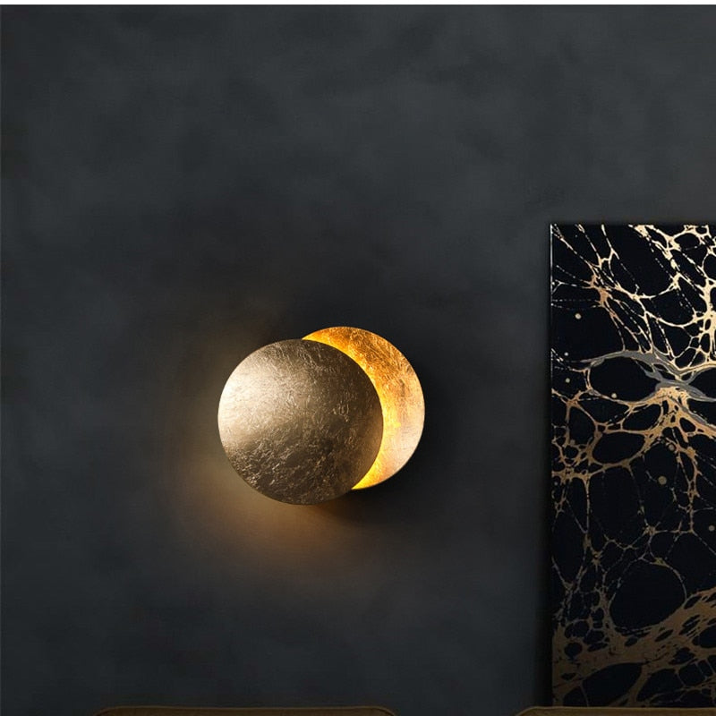 EclipseAura – Wall Lamp with Solar Eclipse Shape 1