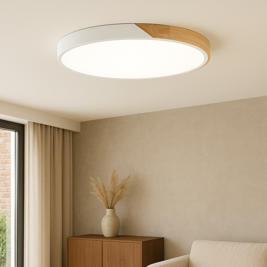 Elaris | Elegant Scandinavian-style Wooden Ceiling Lamp 1