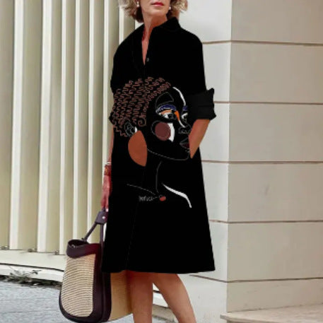 Elegant Casual Printed Women's Dress - Flattering Summer Style for Any Occasion 10