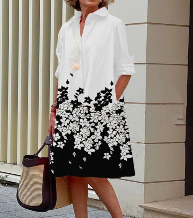 Elegant Casual Printed Women's Dress - Flattering Summer Style for Any Occasion 12
