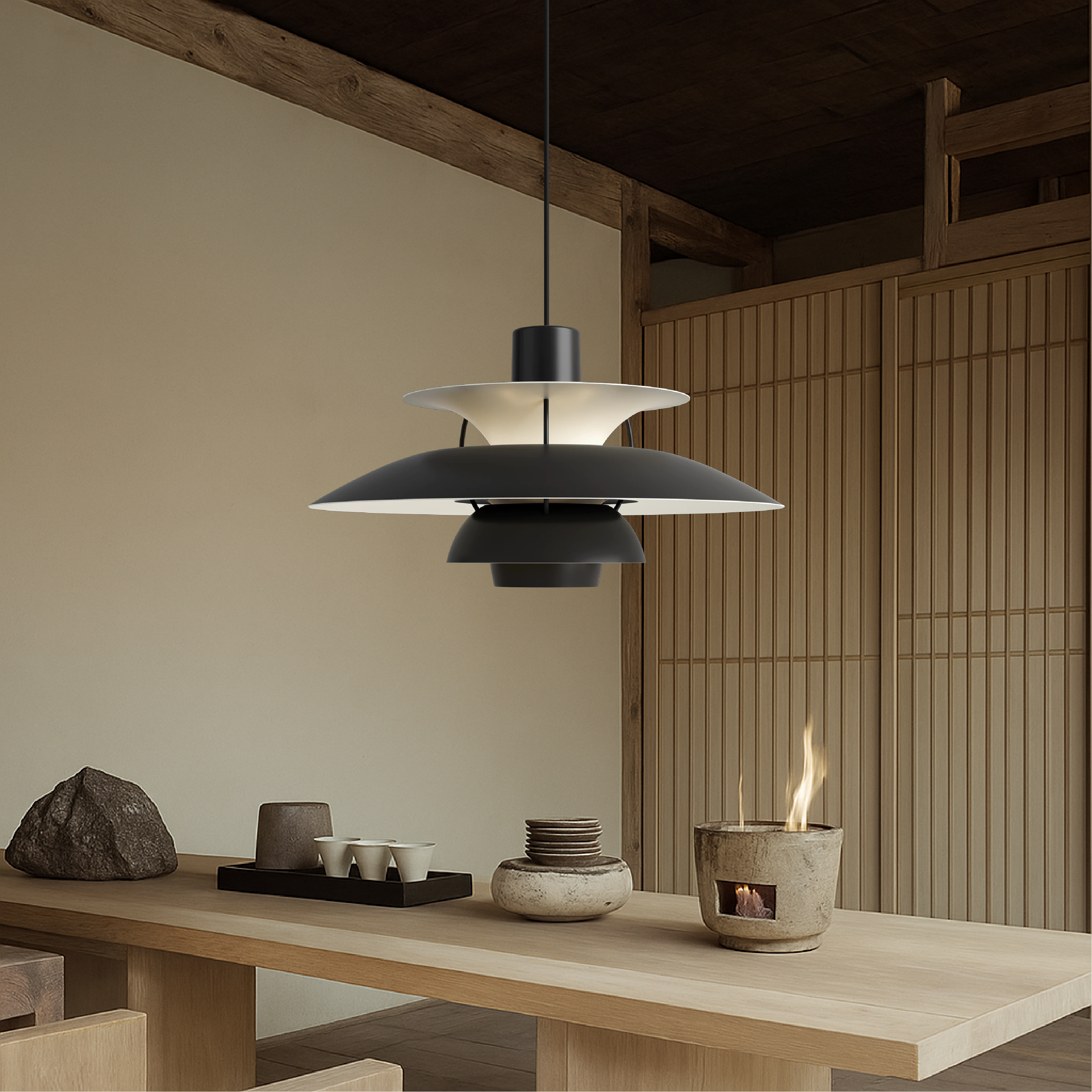Elevon | Sophisticated Multi-layered Danish Style Pendant Lamp 4