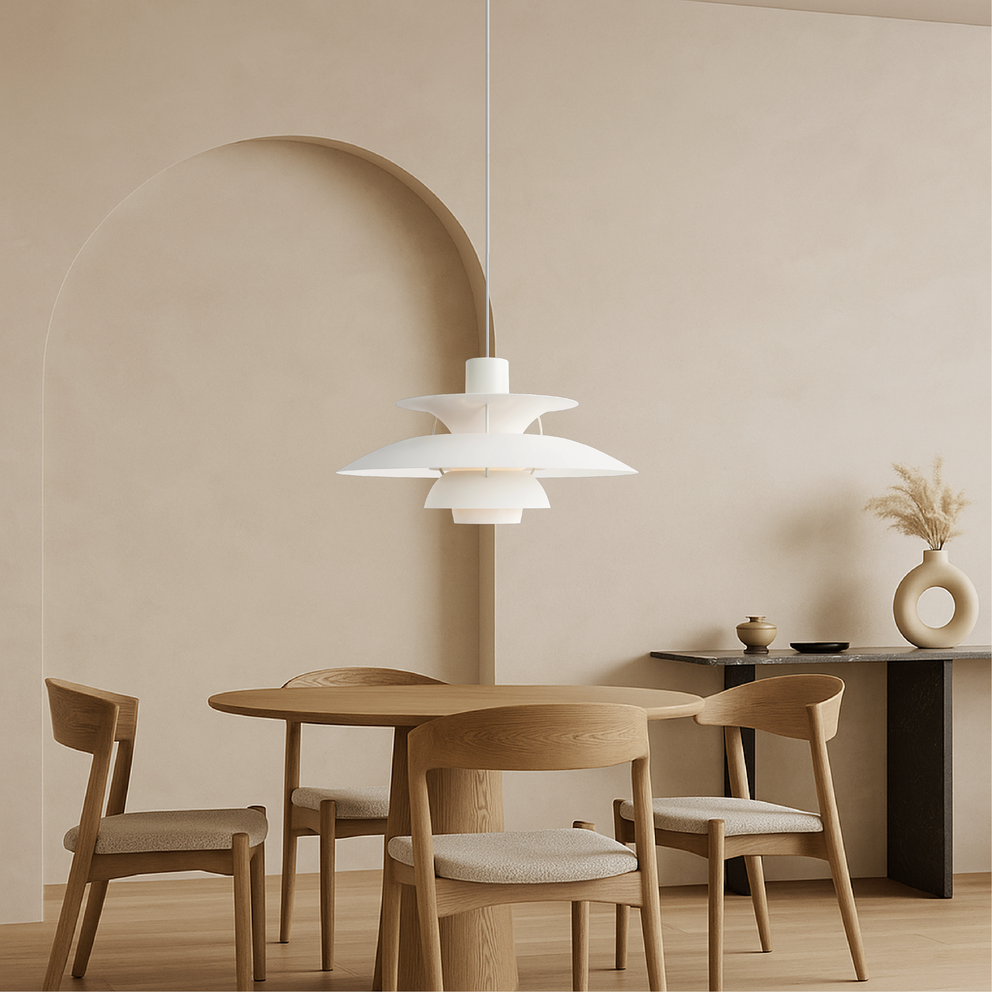 Elevon | Sophisticated Multi-layered Danish Style Pendant Lamp 5