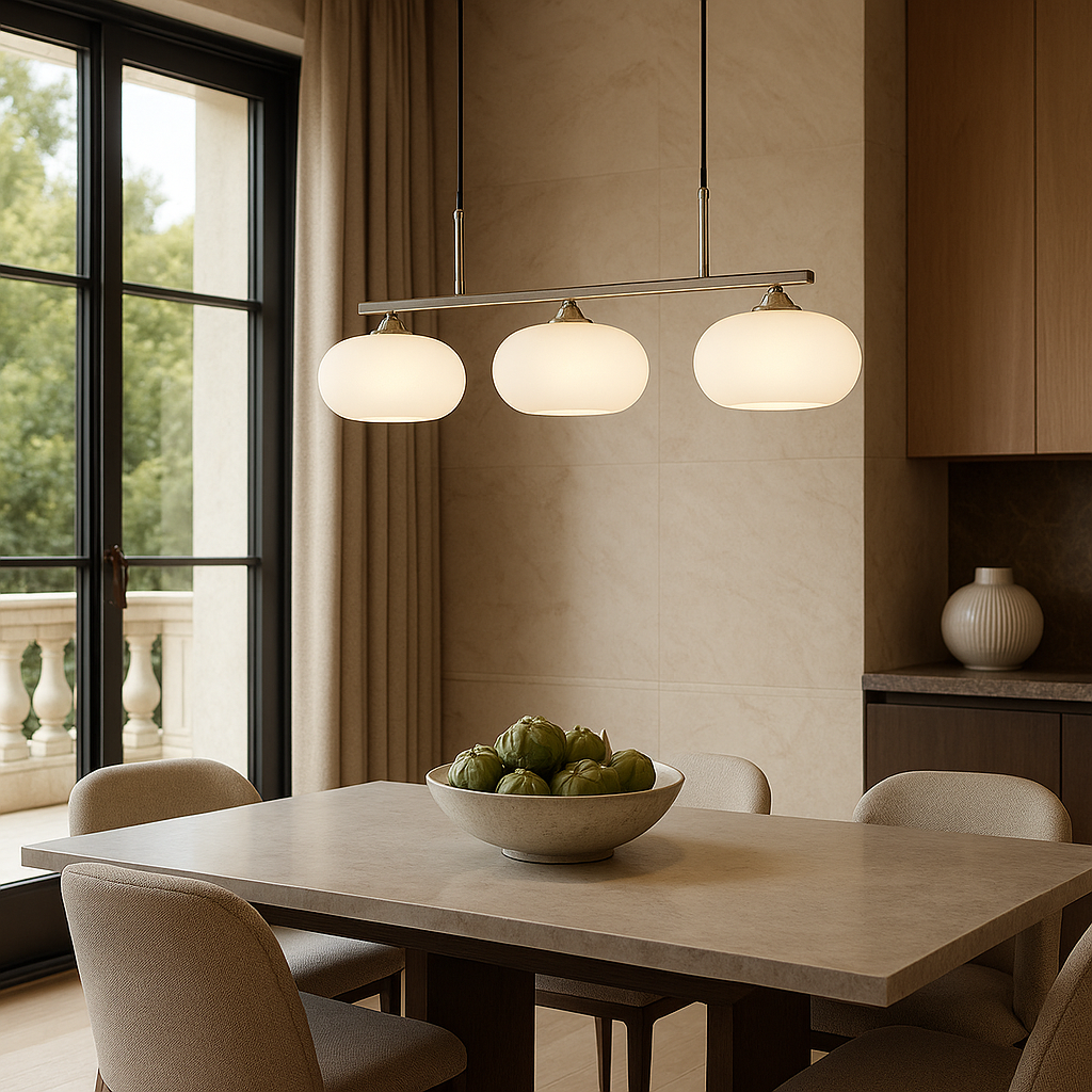 Elyra | Modern Style Bauhaus 3-head Pendant Lamp 4