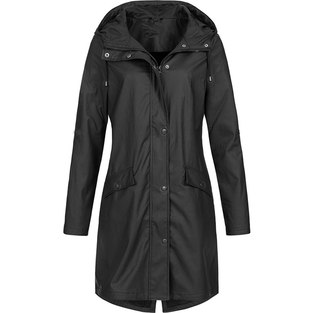 Emily | Stylish Waterproof Hooded Rain Jacket 1