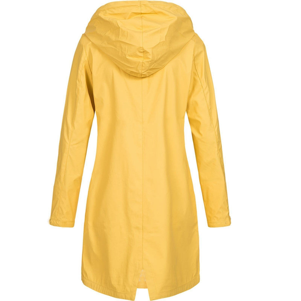 Emily | Stylish Waterproof Hooded Rain Jacket 7