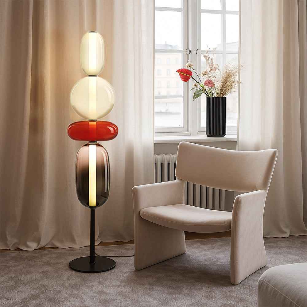 Evlon | Elegant Candied Style Floor Lamp for Modern Interiors