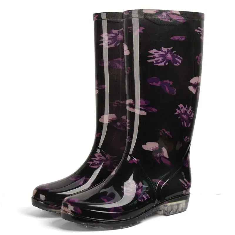 FloraGuard | Women’s Floral Waterproof Rain & Winter Boots