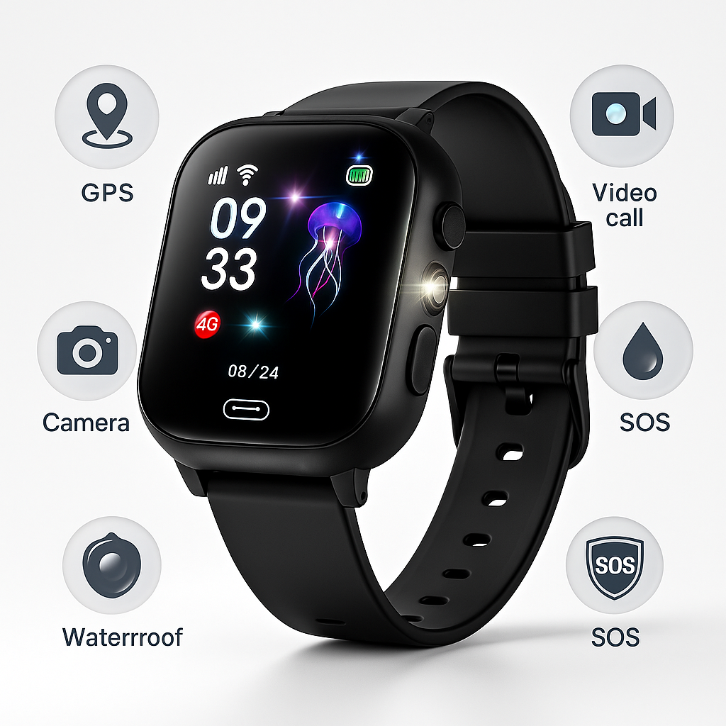 GPS Smartwatch for Kids with Real-Time Tracking, Waterproof Design, Integrated Camera and Two-Way Video Calls 6