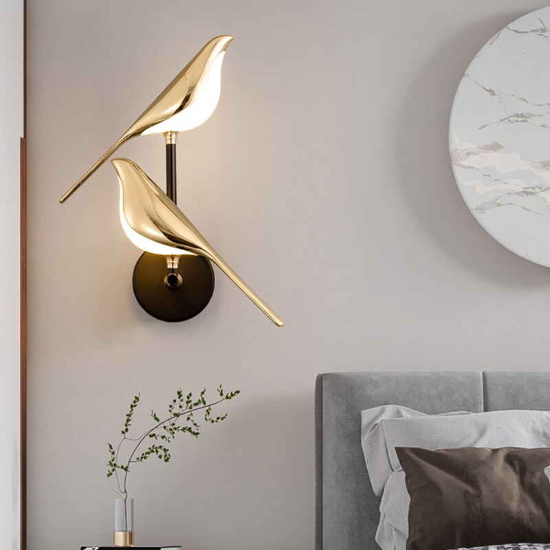 GlowFeather – Modern LED Bird Wall Lamp 5
