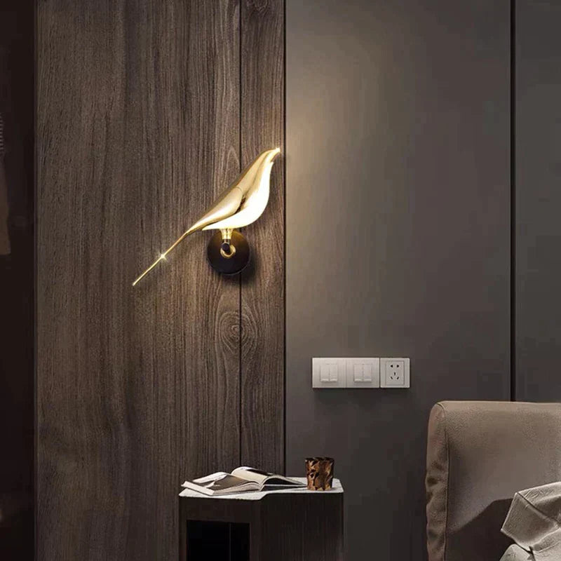 GlowFeather – Modern LED Bird Wall Lamp 6