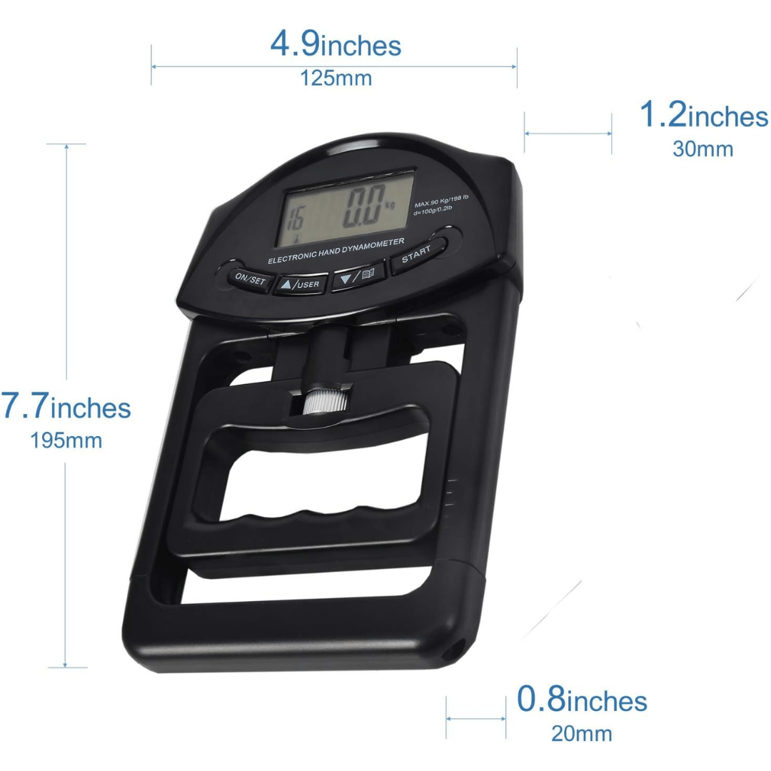 GripMaster Digital | Precision Hand Grip Strength Meter for Force Testing 6