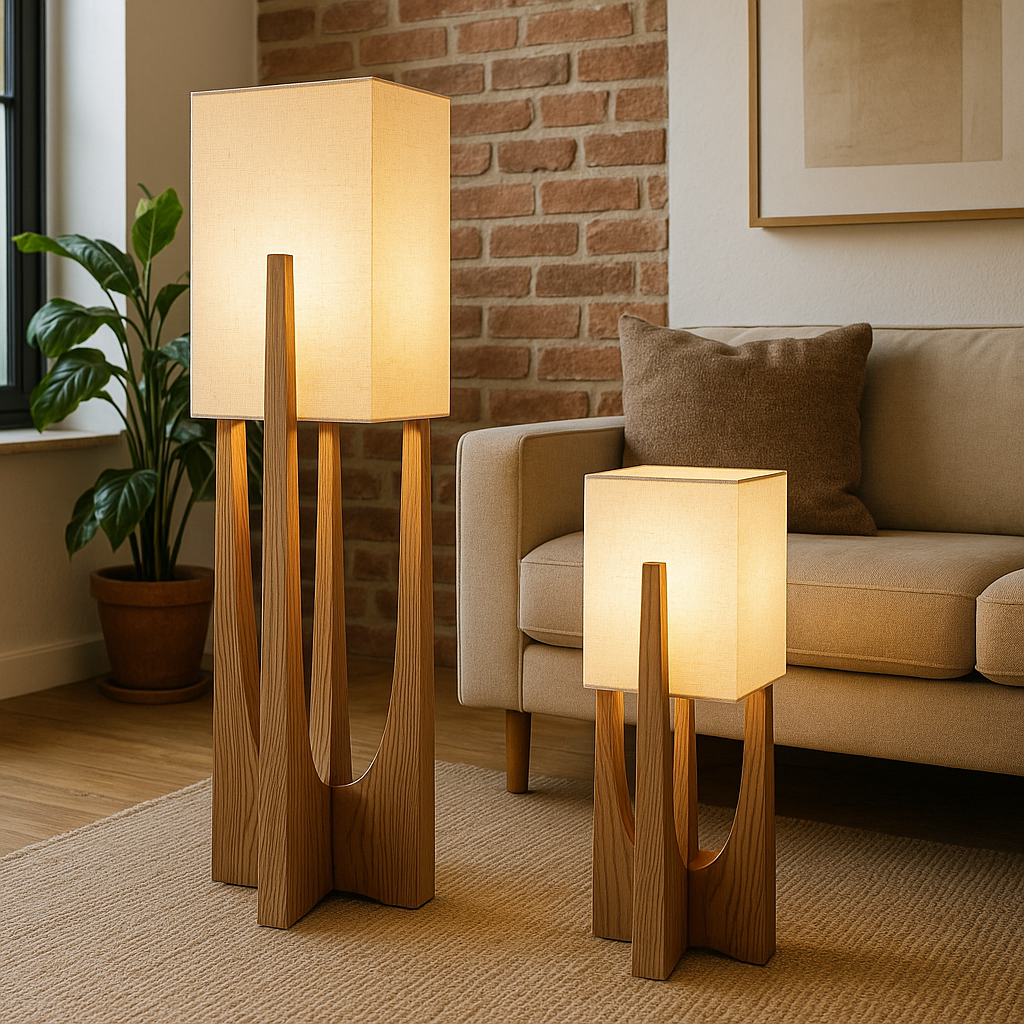Halior | Modern Japanese Style Wabi Sabi Floor Lamp 1