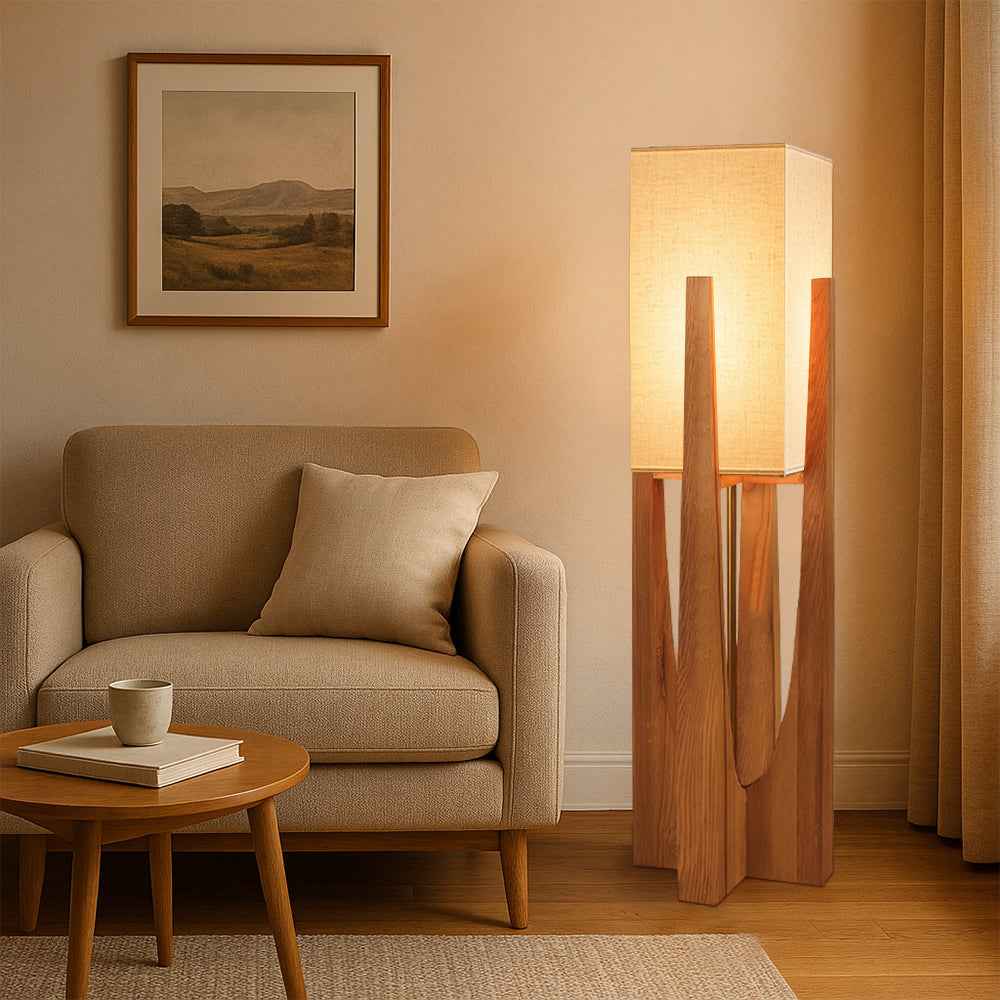 Halior | Japanese Wabi Sabi Floor Lamp for Modern Interiors