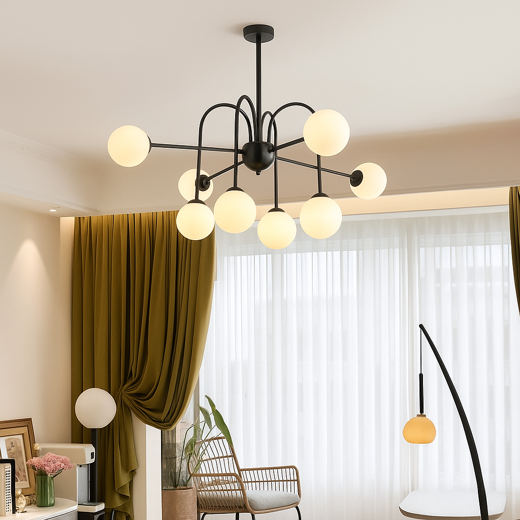 Inlora | Sculptural Art Beam Chandelier for Contemporary Interiors 1