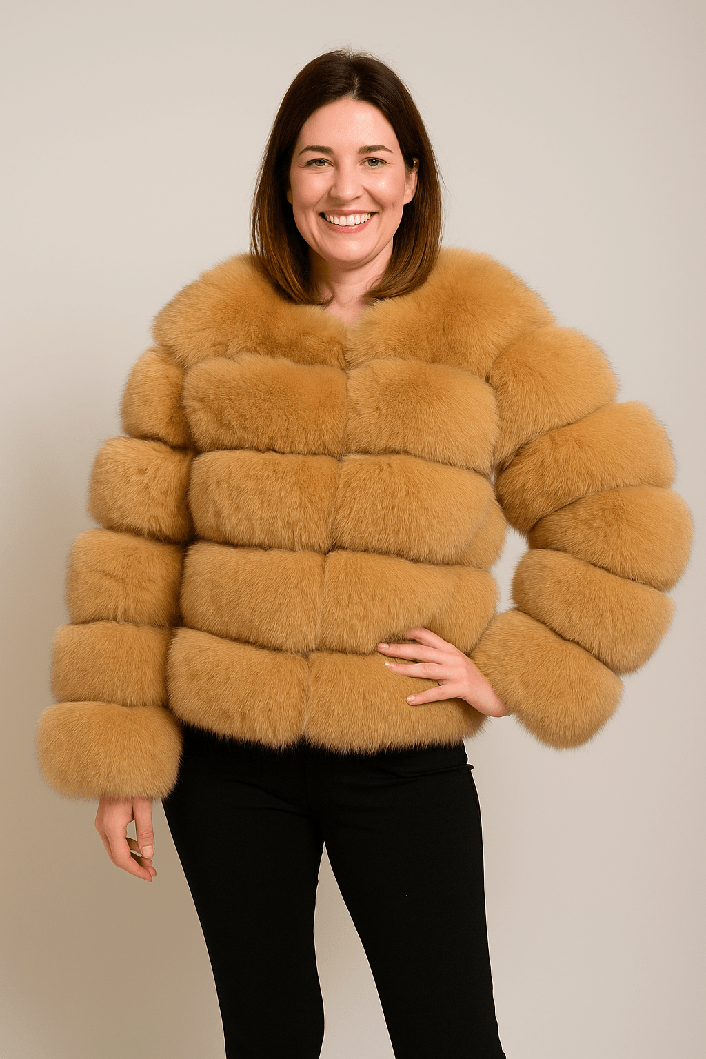 Kirsten | Women's Short Fluffy Faux Fur Winter Jacket 16