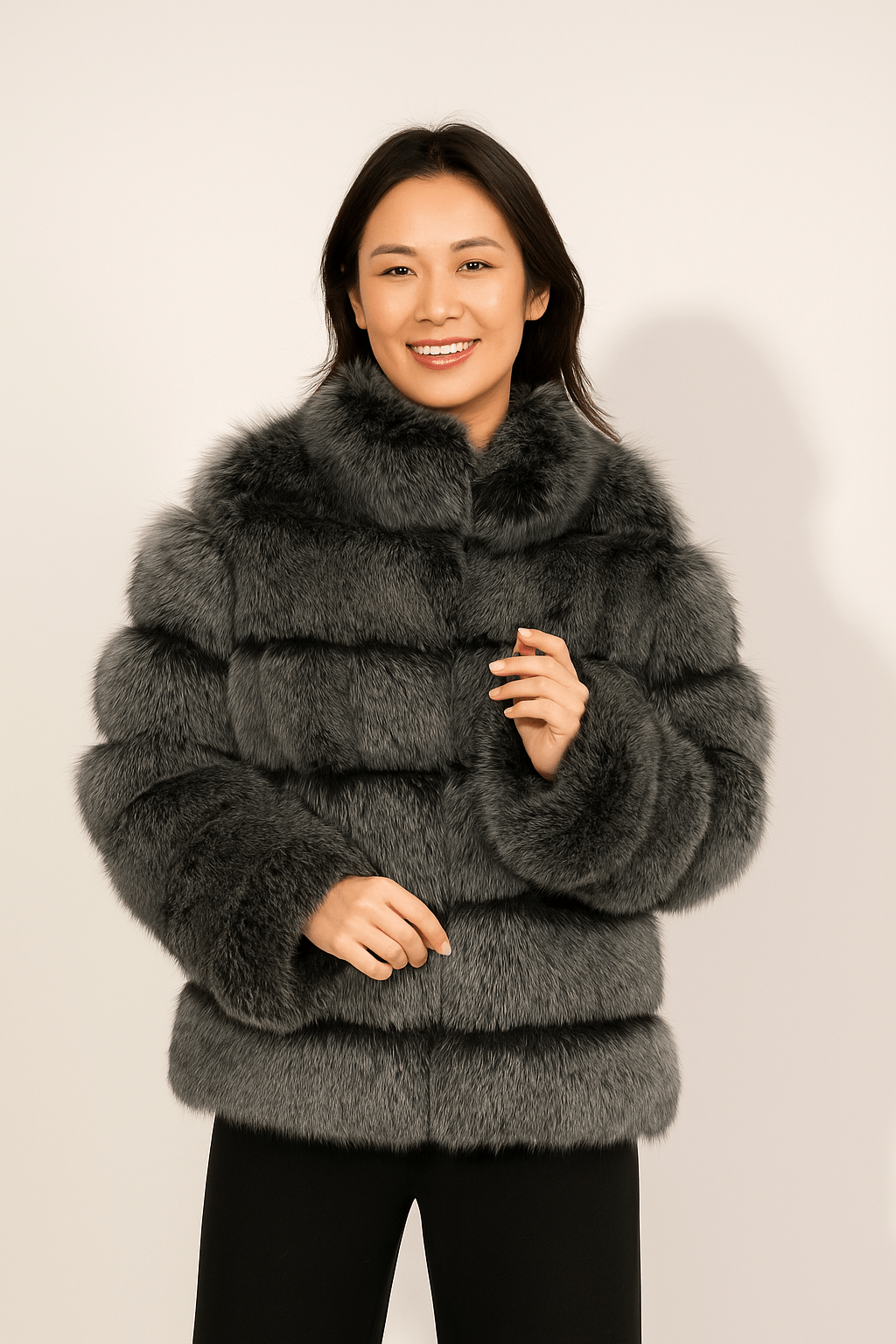 Kirsten | Women's Short Fluffy Faux Fur Winter Jacket 18