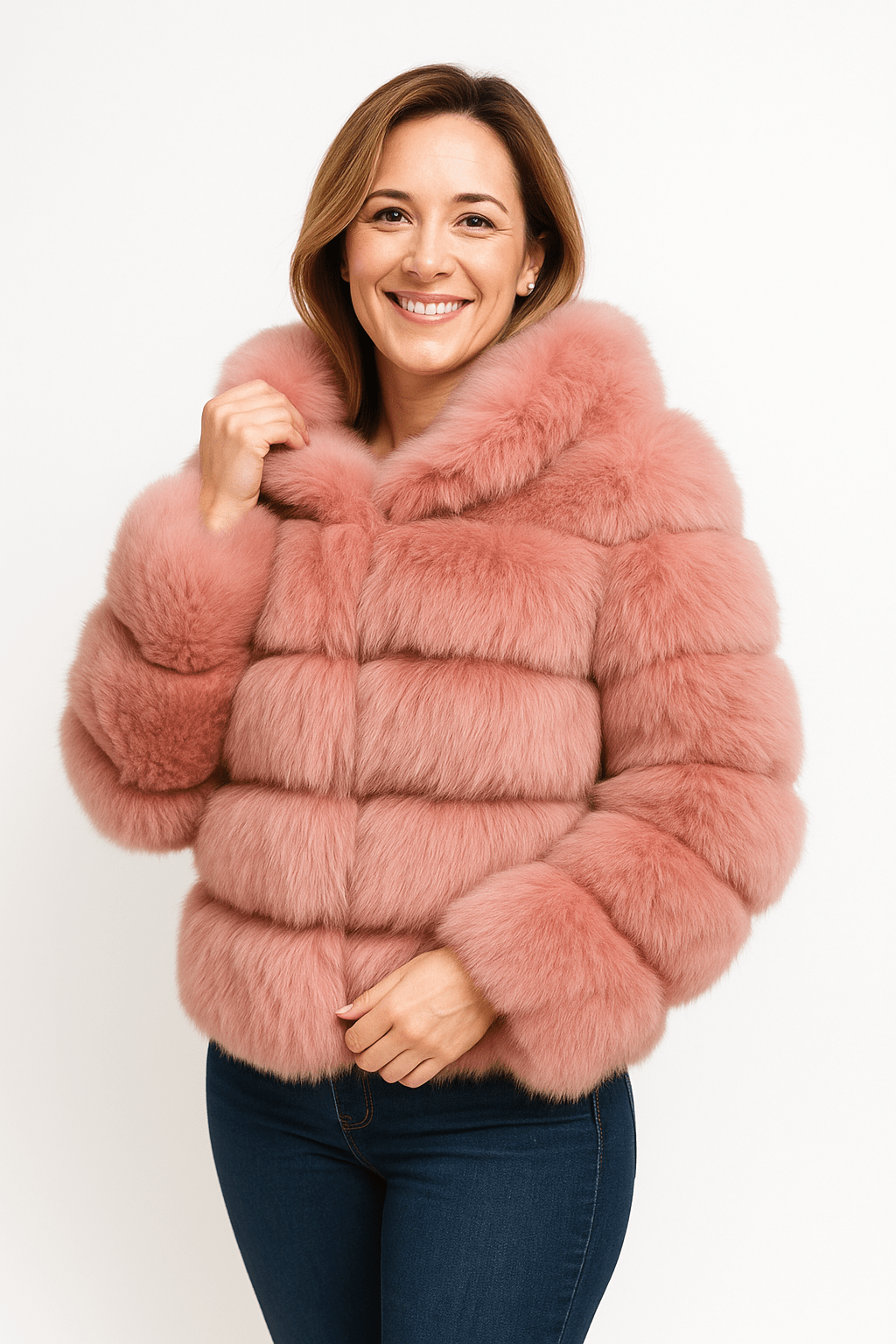 Kirsten | Women's Short Fluffy Faux Fur Winter Jacket 2