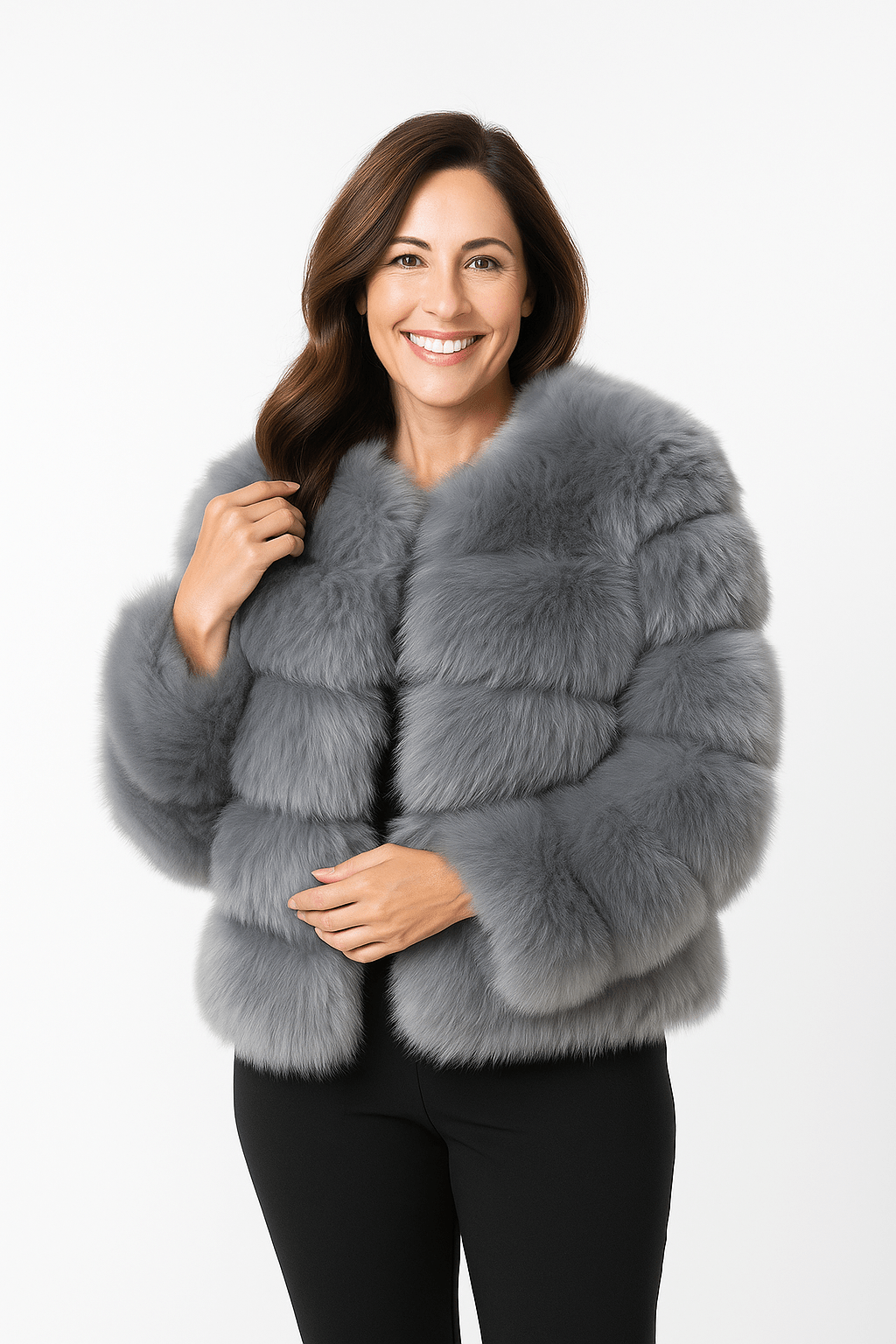 Kirsten | Women's Short Fluffy Faux Fur Winter Jacket 9