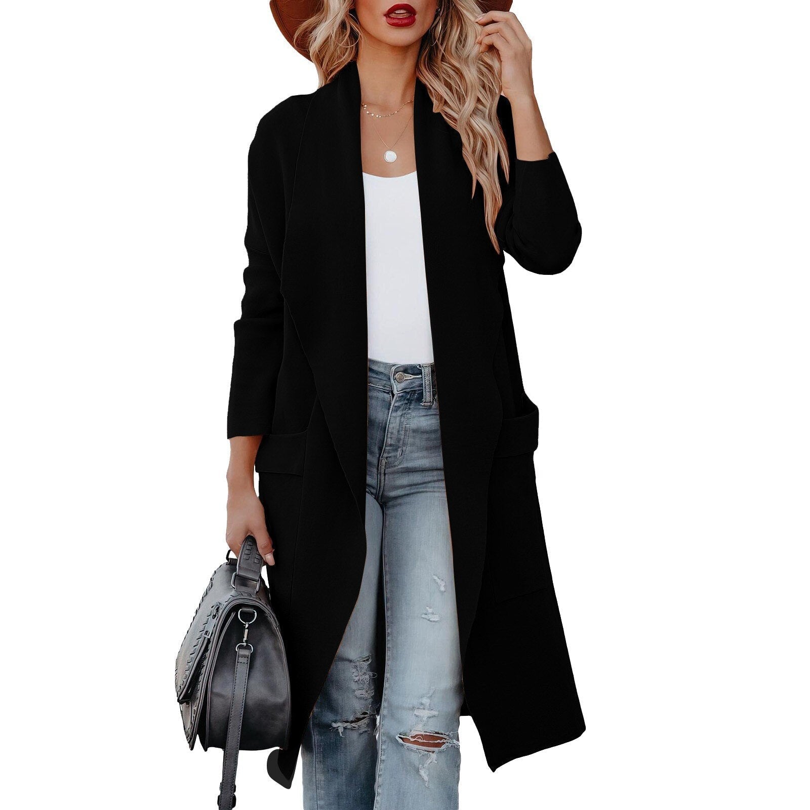 Kylie | Elegant Knitted Winter Suede Coat 5