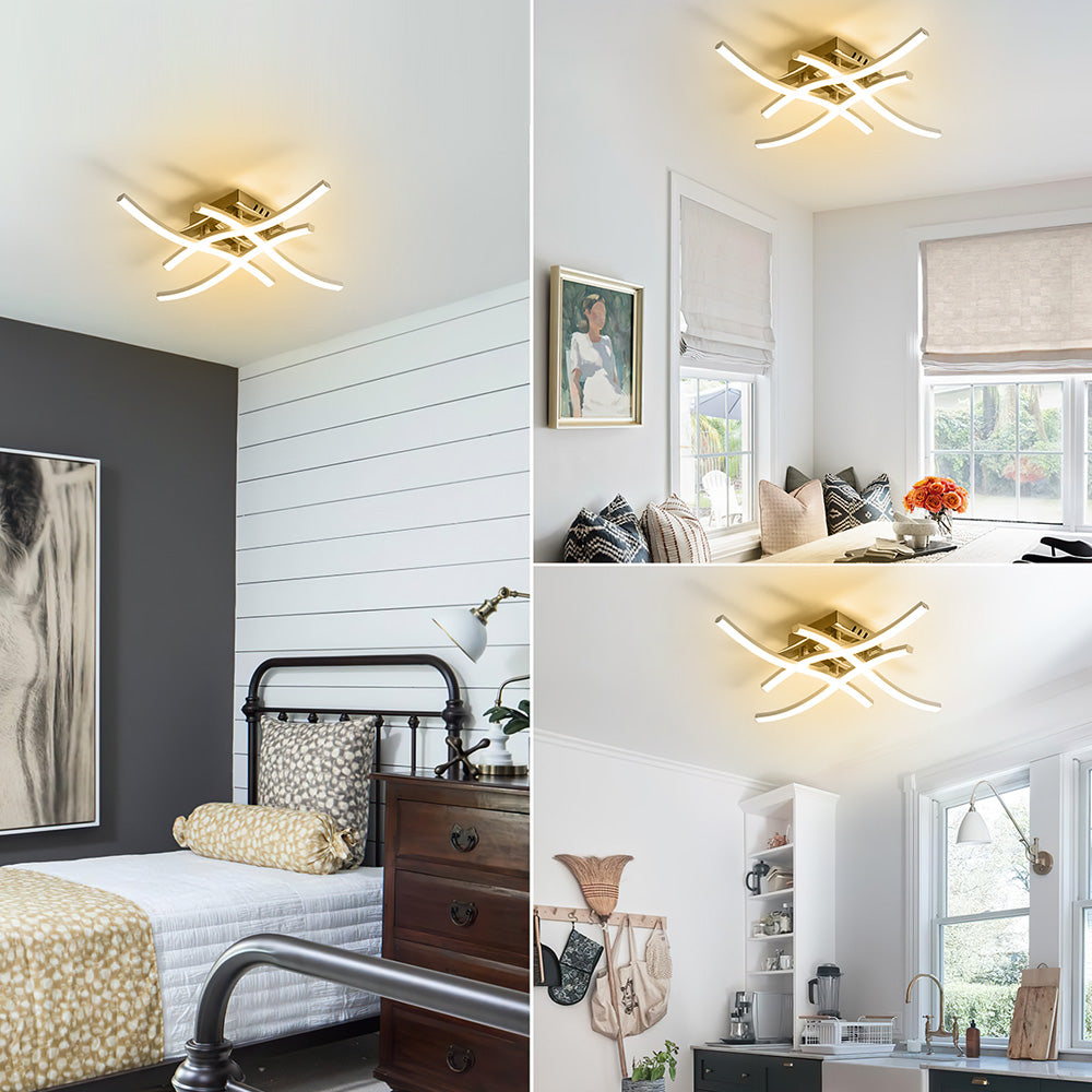 LED Ceiling Light Modern Aluminum Flush Fixture 7